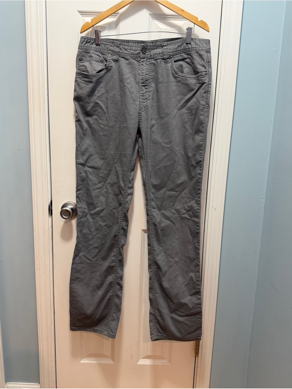 PrAna Men's Grey Slim Fit Pants 36/32